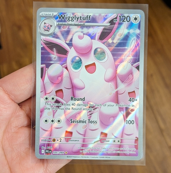 🌸 Wigglytuff Phantasmal Flames Pokemon Card - Illustration Rare 105/94 🌸🎼 - Picture 4 of 7